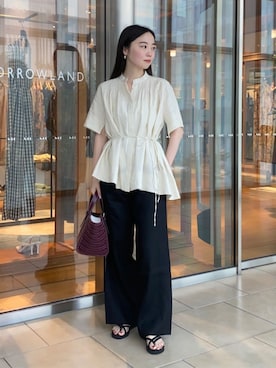 「Anya Hindmarch」｜Kato_TOMORROWLANDさん（レディース・158cm）の夏コーディネート