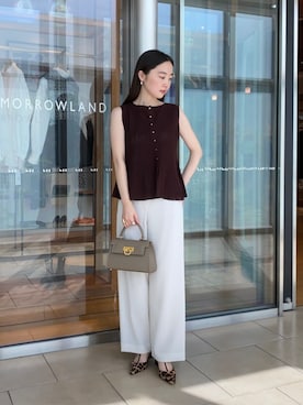 「CARBOTTI（カルボッティ）のアイテム」を使った、Kato_TOMORROWLANDさん（レディース・158cm）の秋コーディネート