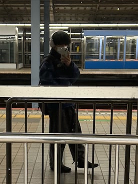 「ヌプシ」｜「アイテム（スリッポン）」を使った、okubaさん（メンズ・172cm）の冬コーディネート