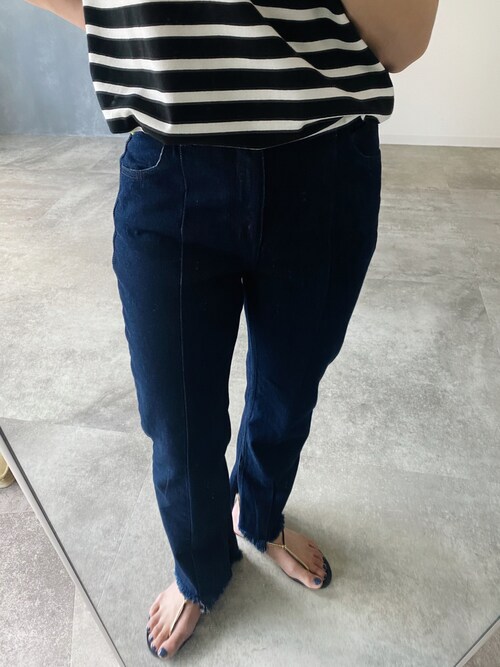 LA PEAU DE GEM 本社sari_lpdgemさんのデニムパンツを使った 