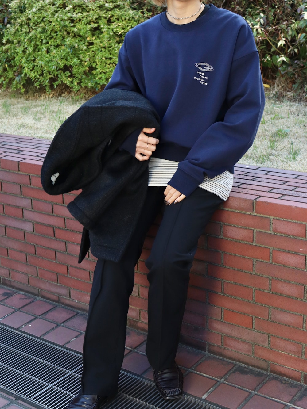 LA PEAU DE GEMのスウェットを使った人気ファッションコーディネート