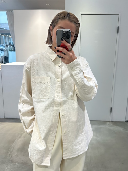 ブラウス シャツ 「LA PEAU DE GEM」regular collar shirt/レギュラーカラーシャツ レディース la peau de gem ブラウス シャツ 「LA PEAU DE GEM」regular