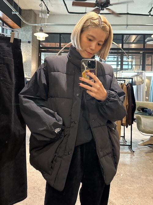 LA PEAU DE GEM】bomber vest/ボンバーベスト（ダウンベスト）｜LA