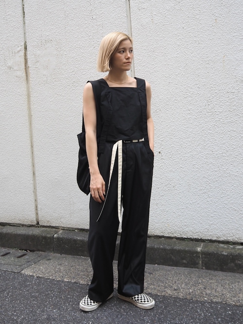 セール】【LA PEAU DE GEM】belted slacks/ベルトスラックス