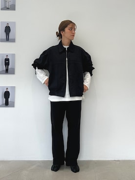 「LA PEAU DE GEM（ラポドゥジェム）のアイテム（ジャケット/アウター）」を使った、sari_lpdgemさん（レディース・158cm）の秋コーディネート