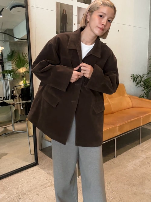 la peau de gem カバーオール 「LA PEAU DE GEM」eco suede