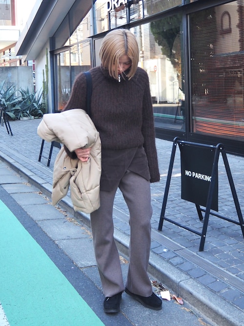 LA PEAU DE GEM】flare knit pants/フレアニットパンツ(その他パンツ LA PEAU DE GEM】flare knit pants/フレアニットパンツ(その他パンツ