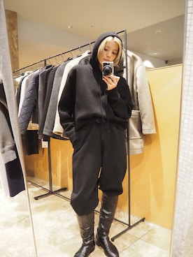 「アイテム（パーカー）」を使った、sari_lpdgemさん（レディース・158cm）の秋コーディネート