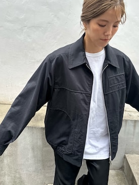 「LA PEAU DE GEM（ラポドゥジェム）のアイテム（ジャケット/アウター）」を使った、sari_lpdgemさん（レディース・158cm）の秋コーディネート