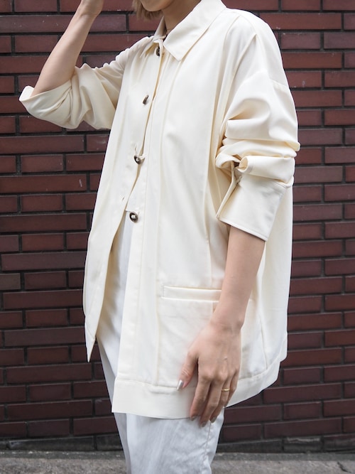 新品未使用　LA PEAU DE GEM テックシアーブルゾン LA PEAU DE GEM | 【LA PEAU DE GEM】teck sheer blouson/テック