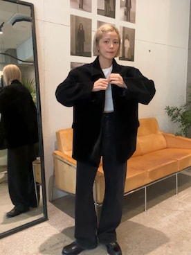 「アイテム（カバーオール）」を使った、sari_lpdgemさん（レディース・158cm）の秋コーディネート