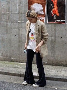 「LA PEAU DE GEM（ラポドゥジェム）のアイテム」を使った、sari_lpdgemさん（レディース・158cm）の春コーディネート