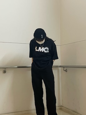 「LMCのアイテム（帽子）」を使った、Hinaさん（レディース・155cm）の夏コーディネート