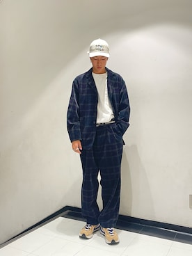 「CAL O LINE（キャルオーライン）のアイテム（ジャケット/アウター）」を使った、u_riさん（メンズ・173cm）の秋コーディネート