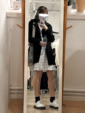 「PULL&BEAR（プルアンドベア）のアイテム（ジャケット/アウター）」を使った、💸さん（レディース・158cm）の冬コーディネート