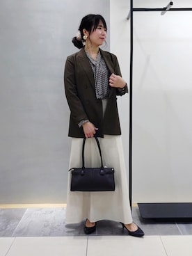 「INDIVI（インディヴィ）のアイテム」を使った、TOMOMIさん（レディース・153cm）の秋コーディネート