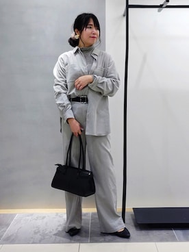 「INDIVI（インディヴィ）のアイテム」を使った、TOMOMIさん（レディース・153cm）の秋コーディネート