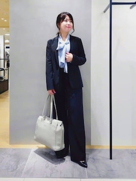 「INDIVI（インディヴィ）のアイテム」を使った、TOMOMIさん（レディース・153cm）の春コーディネート