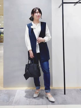 「UNTITLED（アンタイトル）のアイテム（ワンピース/ドレス）」を使った、TOMOMIさん（レディース・153cm）の春コーディネート