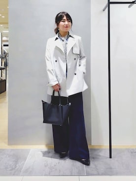 「INDIVI（インディヴィ）のアイテム」を使った、TOMOMIさん（レディース・153cm）の春コーディネート