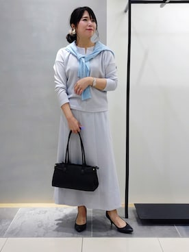「INDIVI（インディヴィ）のアイテム」を使った、TOMOMIさん（レディース・153cm）の秋コーディネート