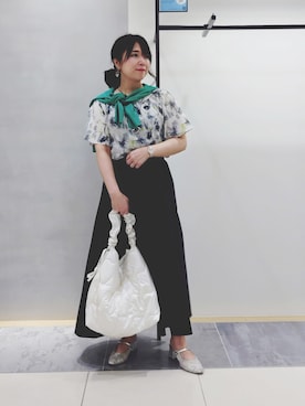 「アイテム（アンサンブル）」を使った、TOMOMIさん（レディース・153cm）の夏コーディネート