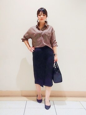 「ウエストゴム」｜「アイテム（その他）」を使った、TOMOMIさん（レディース・153cm）の冬コーディネート