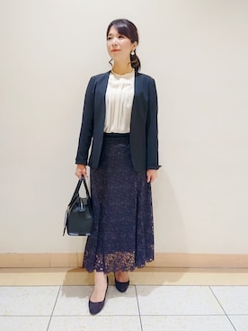 「学校」｜「アイテム（その他）」を使った、TOMOMIさん（レディース・153cm）の冬コーディネート