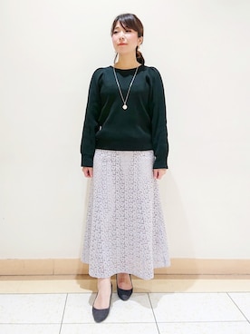 「ウエストゴム」｜「アイテム（その他）」を使った、TOMOMIさん（レディース・153cm）の冬コーディネート