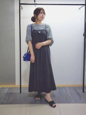 「Rubyrivet（ルビーリベット）のアイテム」を使った、TOMOMIさん（レディース・153cm）の春コーディネート