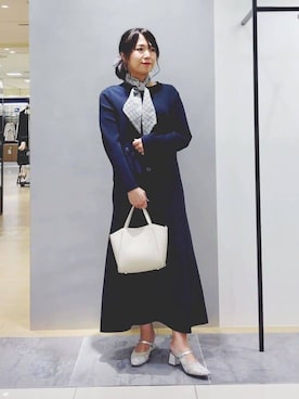 「INDIVI（インディヴィ）のアイテム」を使った、TOMOMIさん（レディース・153cm）の春コーディネート