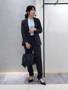 「INDIVI（インディヴィ）のアイテム」を使った、TOMOMIさん（レディース・153cm）の秋コーディネート