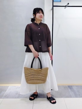 TOMOMIさん(レディース・153cm)の夏コーディネート