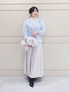 「HusHusH（ハッシュアッシュ）のアイテム」を使った、TOMOMIさん（レディース・153cm）の春コーディネート