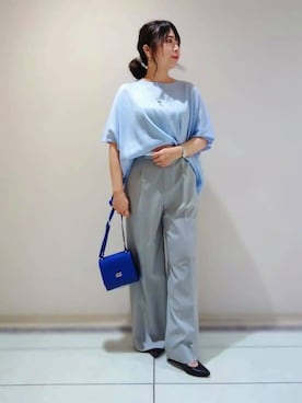 「Rubyrivet（ルビーリベット）のアイテム」を使った、TOMOMIさん（レディース・153cm）の春コーディネート
