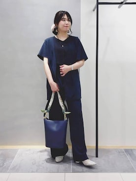 「SOUP（スープ）のアイテム」を使った、TOMOMIさん（レディース・153cm）の春コーディネート