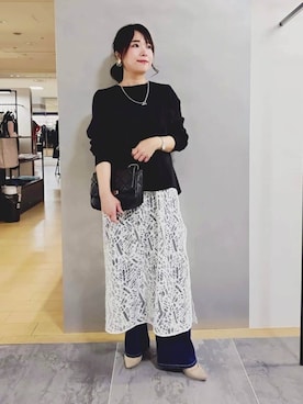 「Airpapel（エアパペル）のアイテム」を使った、TOMOMIさん（レディース・153cm）の春コーディネート