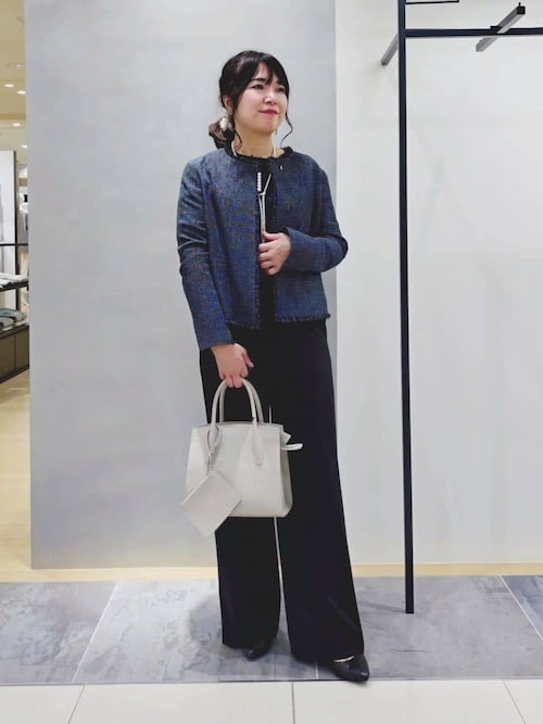 INDIVI（インディヴィ） ネックレス 入学式 パール調ボウタイ