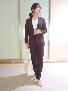 「INDIVI（インディヴィ）のアイテム」を使った、TOMOMIさん（レディース・153cm）の春コーディネート