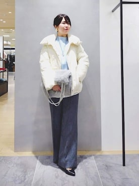 TOMOMIさん（レディース・153cm）の冬コーディネート
