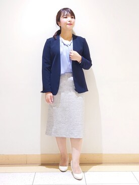「入園式」｜「アイテム（その他）」を使った、TOMOMIさん（レディース・153cm）の冬コーディネート