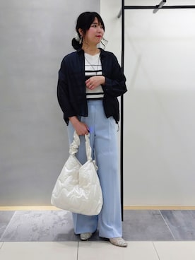「INDIVI（インディヴィ）のアイテム」を使った、TOMOMIさん（レディース・153cm）の夏コーディネート