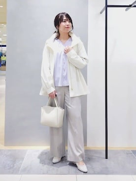 「INDIVI（インディヴィ）のアイテム（ブルゾン）」を使った、TOMOMIさん（レディース・153cm）の春コーディネート