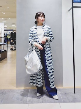 「INDIVI（インディヴィ）のアイテム」を使った、TOMOMIさん（レディース・153cm）の春コーディネート