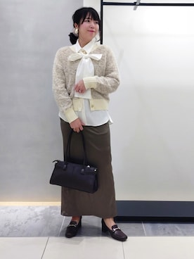 「INDIVI（インディヴィ）のアイテム」を使った、TOMOMIさん（レディース・153cm）の秋コーディネート