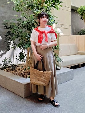 「アイテム（アンサンブル）」を使った、TOMOMIさん（レディース・153cm）の夏コーディネート