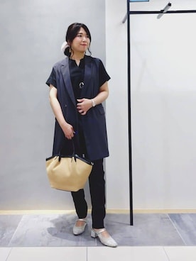 「Airpapel（エアパペル）のアイテム」を使った、TOMOMIさん（レディース・153cm）の春コーディネート