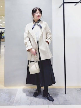 「Modify（モディファイ）のアイテム（トップス）」を使った、TOMOMIさん（レディース・153cm）の冬コーディネート