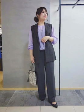 「Rubyrivet（ルビーリベット）のアイテム」を使った、TOMOMIさん（レディース・153cm）の春コーディネート