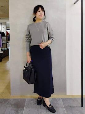 「アイテム（チャーム）」を使った、TOMOMIさん（レディース・153cm）の春コーディネート